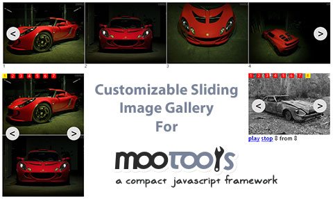 SlideGallery For MooTools
