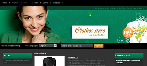 Clothes Store Magento Theme